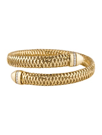 Roberto Coin 18K Diamond Primavera Single Coil Wrap Bracelet