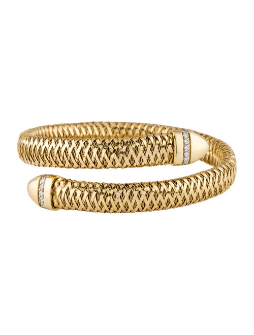 Roberto Coin 18K Diamond Primavera Single Coil Wrap Bracelet