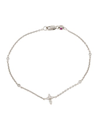 Roberto Coin 18K Diamond Tiny Treasure Cross Bracelet