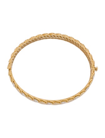 Roberto Coin 18k 1.20ctw Diamond Byzantine Barocco Wide Bracelet