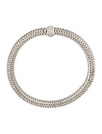 Roberto Coin 18K Diamond Primavera Flexible Bangle Bracelet
