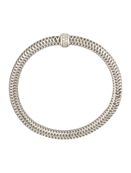 Roberto Coin 18K Diamond Primavera Flexible Bangle Bracelet