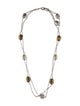 Roberto Coin 18K Two Tone Pearl Perisme Double Strand Station Necklace