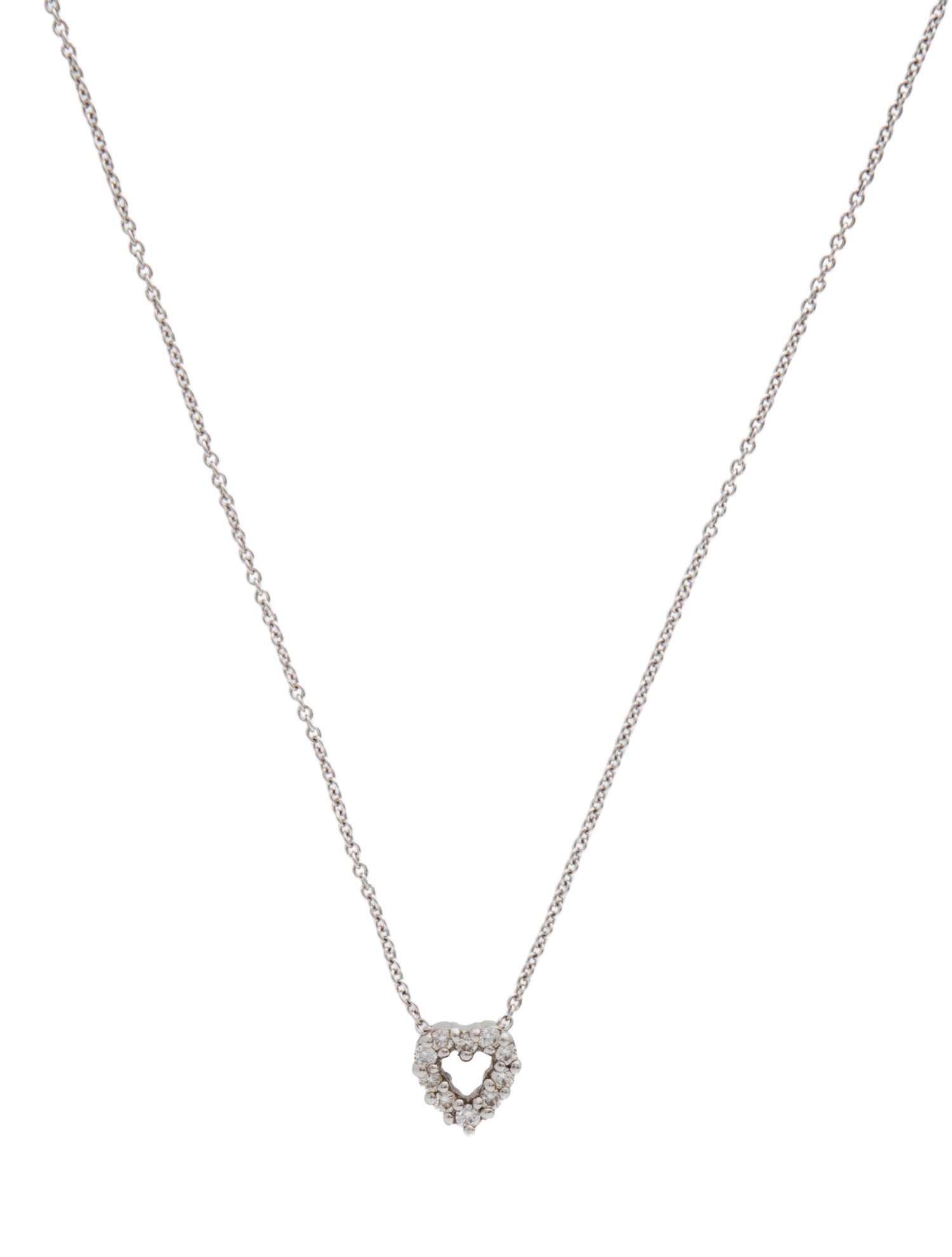 Roberto Coin 18K Diamond Heart Pendant Necklace