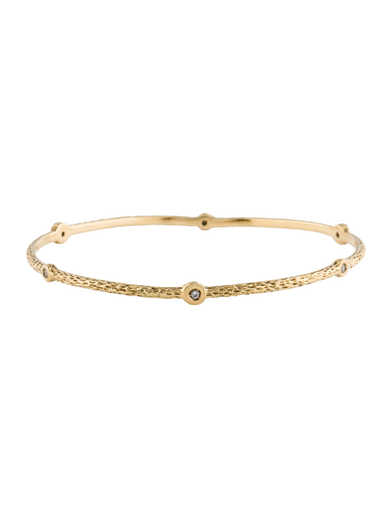 Roberto Coin 18K Diamond Station Bangle