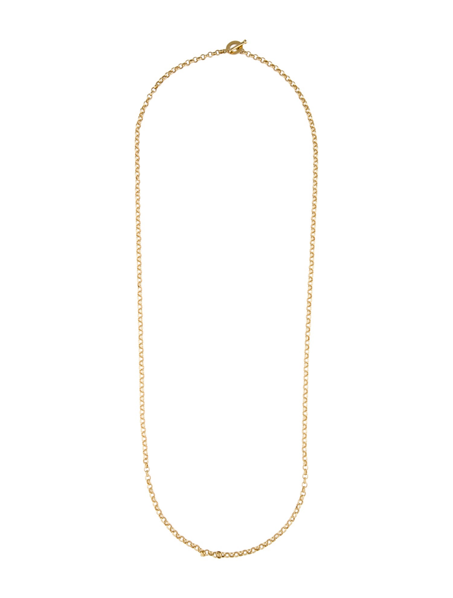 Roberto Coin 18K Round Link Toggle Chain