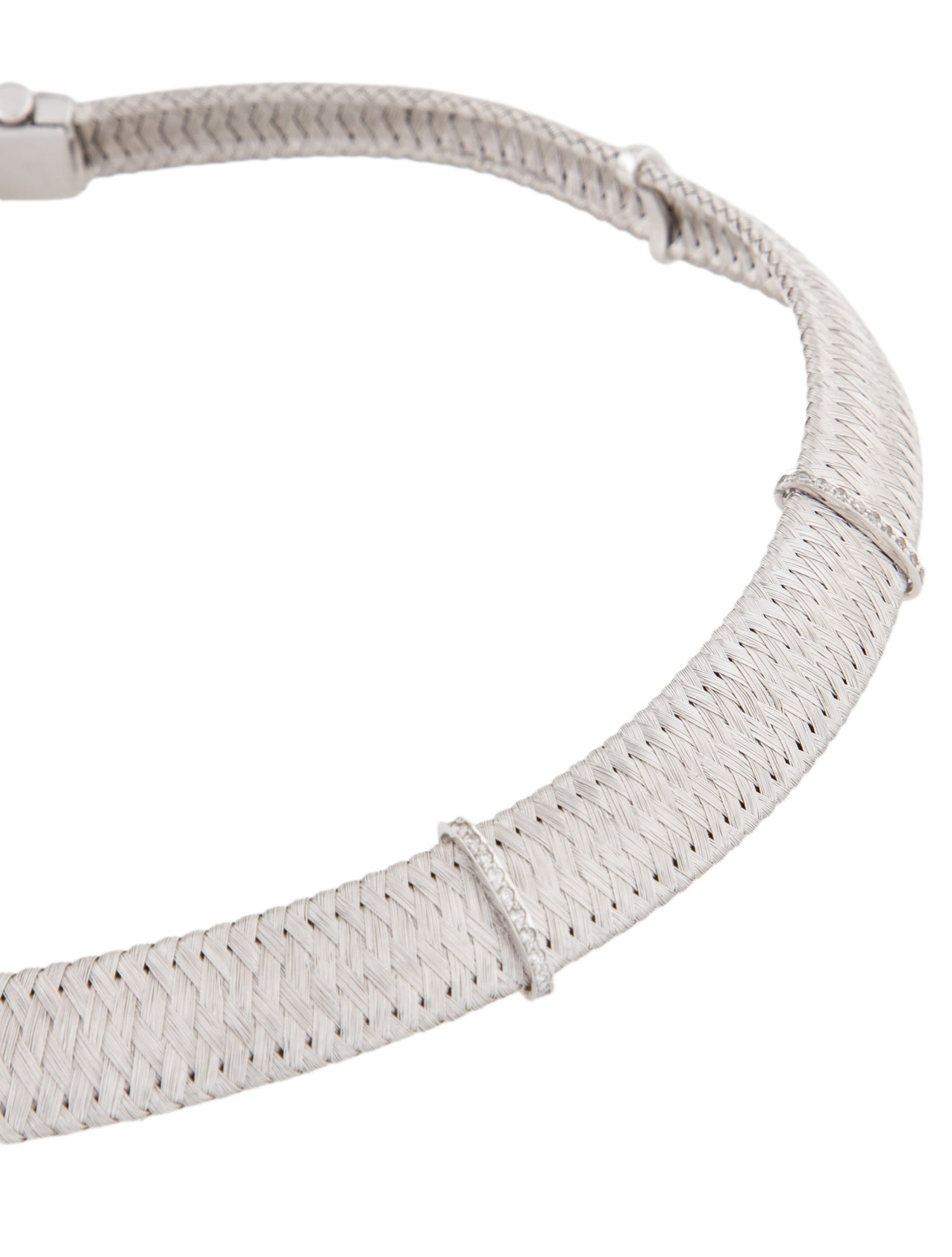 Roberto Coin 18K Diamond Woven Collar Necklace
