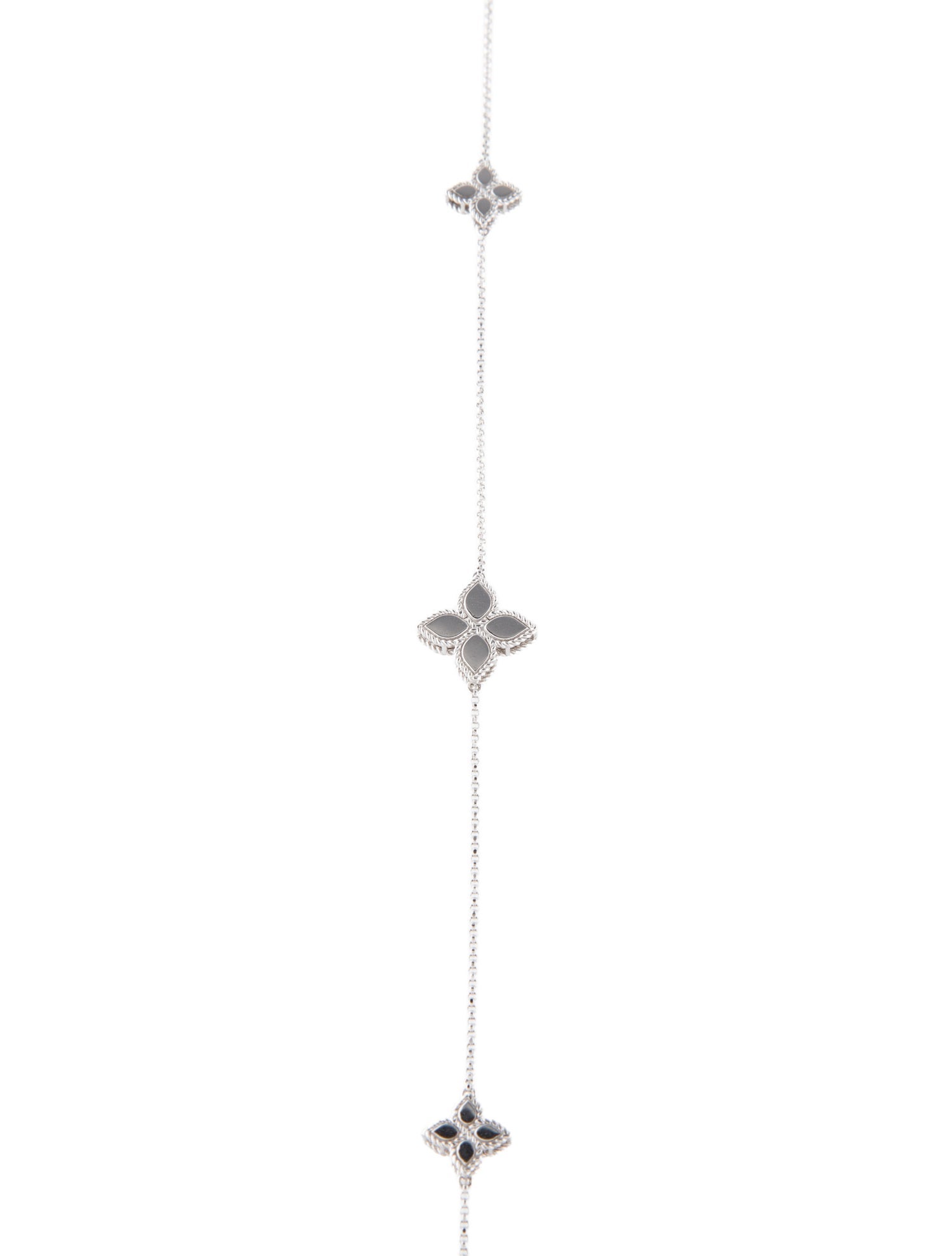 Roberto Coin Roberto Coin 18K Diamond Accent 11 Station Princess Flower Long Necklac