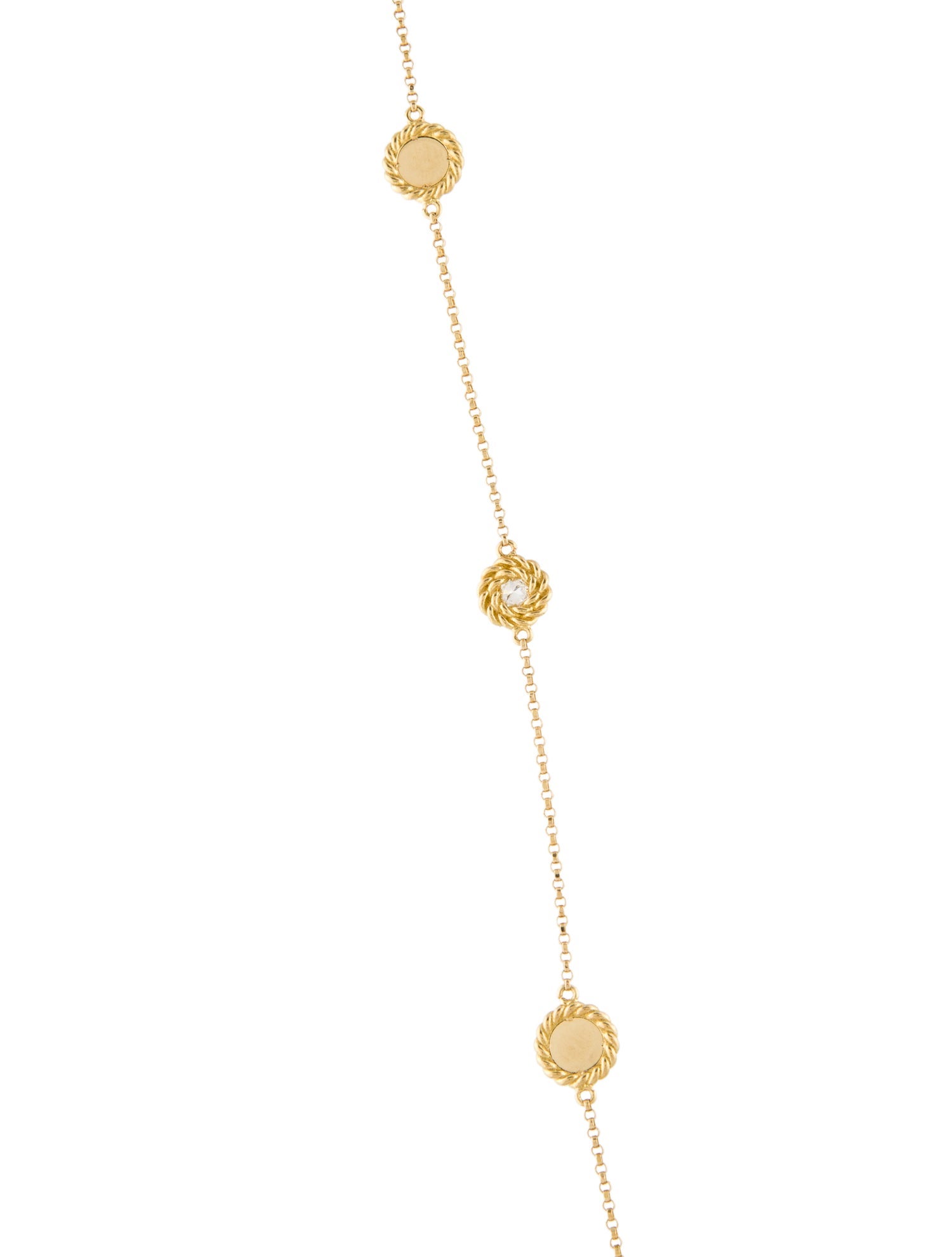 Roberto Coin 18K Barocco Diamond Station Necklace