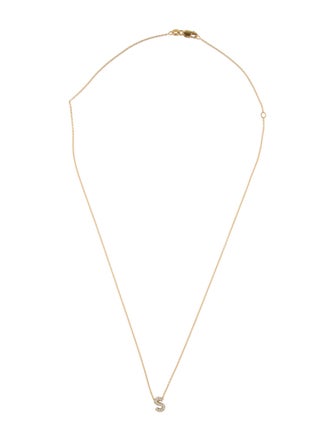 Roberto Coin 18K Diamond Love Letter Initial 'S' Necklace