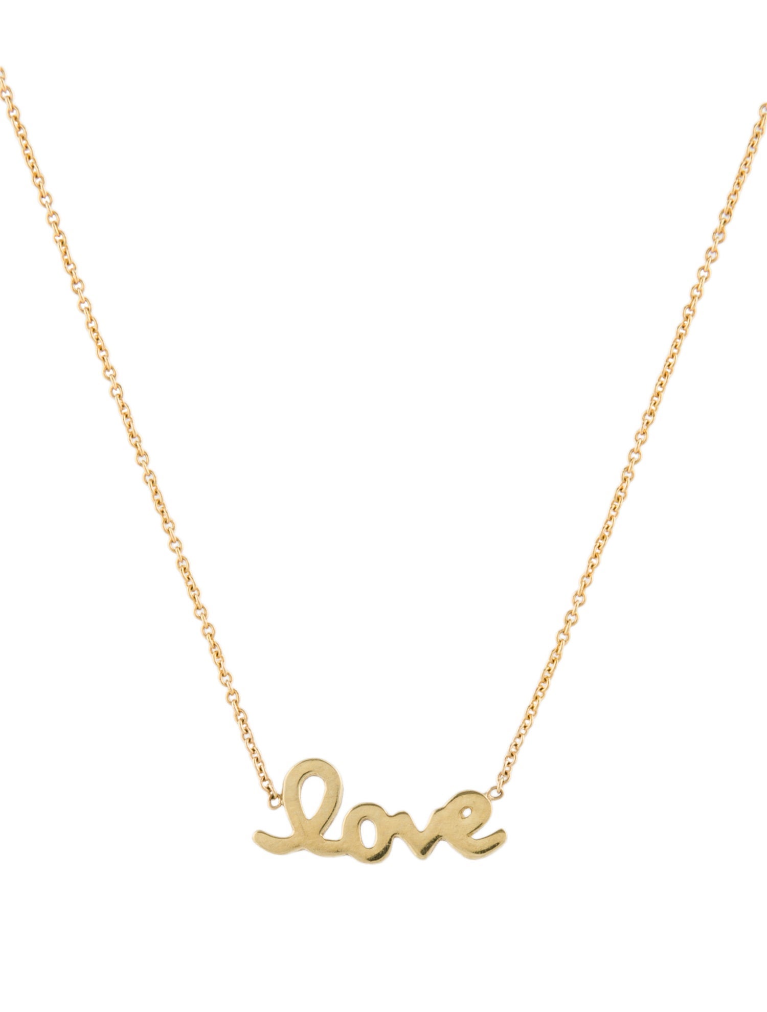 Roberto Coin 18K Letter 'Love' Pendant Necklace