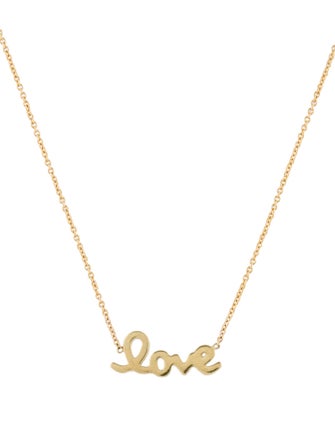 Roberto Coin 18K Letter 'Love' Pendant Necklace