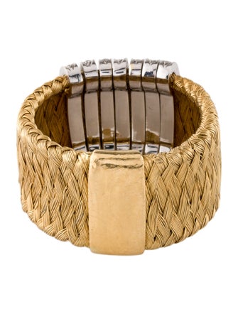 Roberto Coin 18K Diamond Silk Weave Band