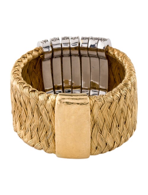 Roberto Coin 18K Diamond Silk Weave Band