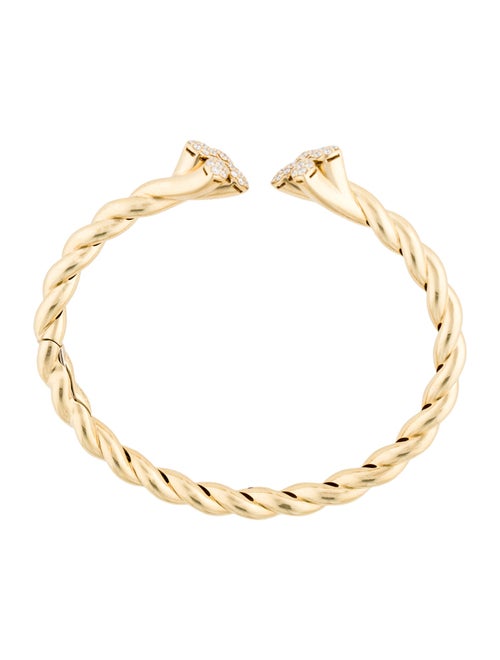 Roberto Coin 18K Diamond Love In Verona Twist Bangle