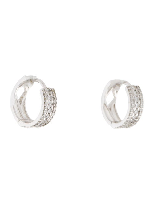Roberto Coin 18K Diamond Huggie Earrings