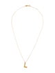 Roberto Coin 18K Diamond Princess L Initial Pendant Necklace