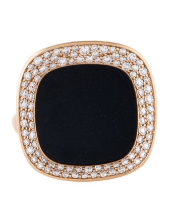 Roberto Coin 18K Onyx & Diamond Cocktail Ring