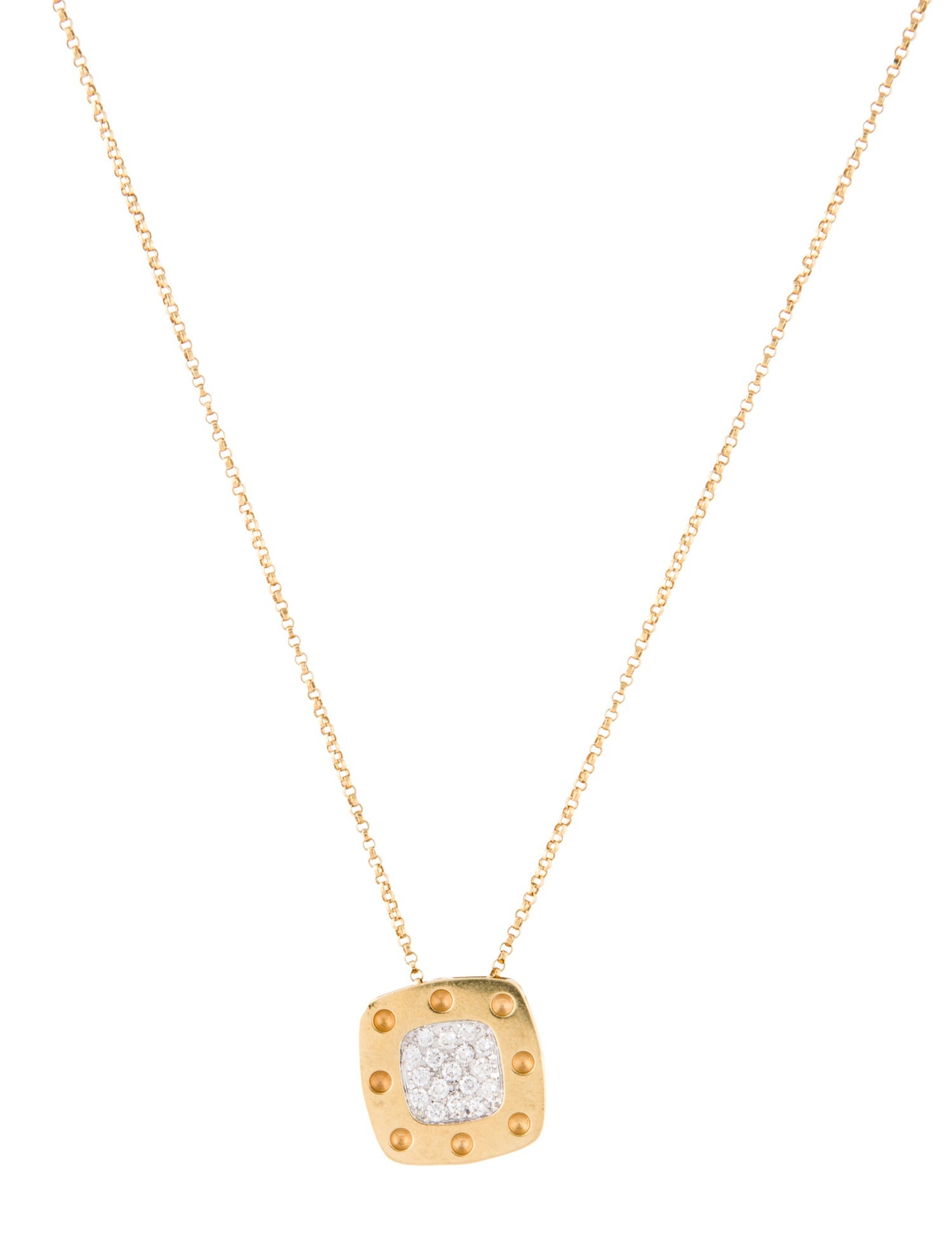 Roberto Coin 18K Diamond Pois Moi Pendant Necklace