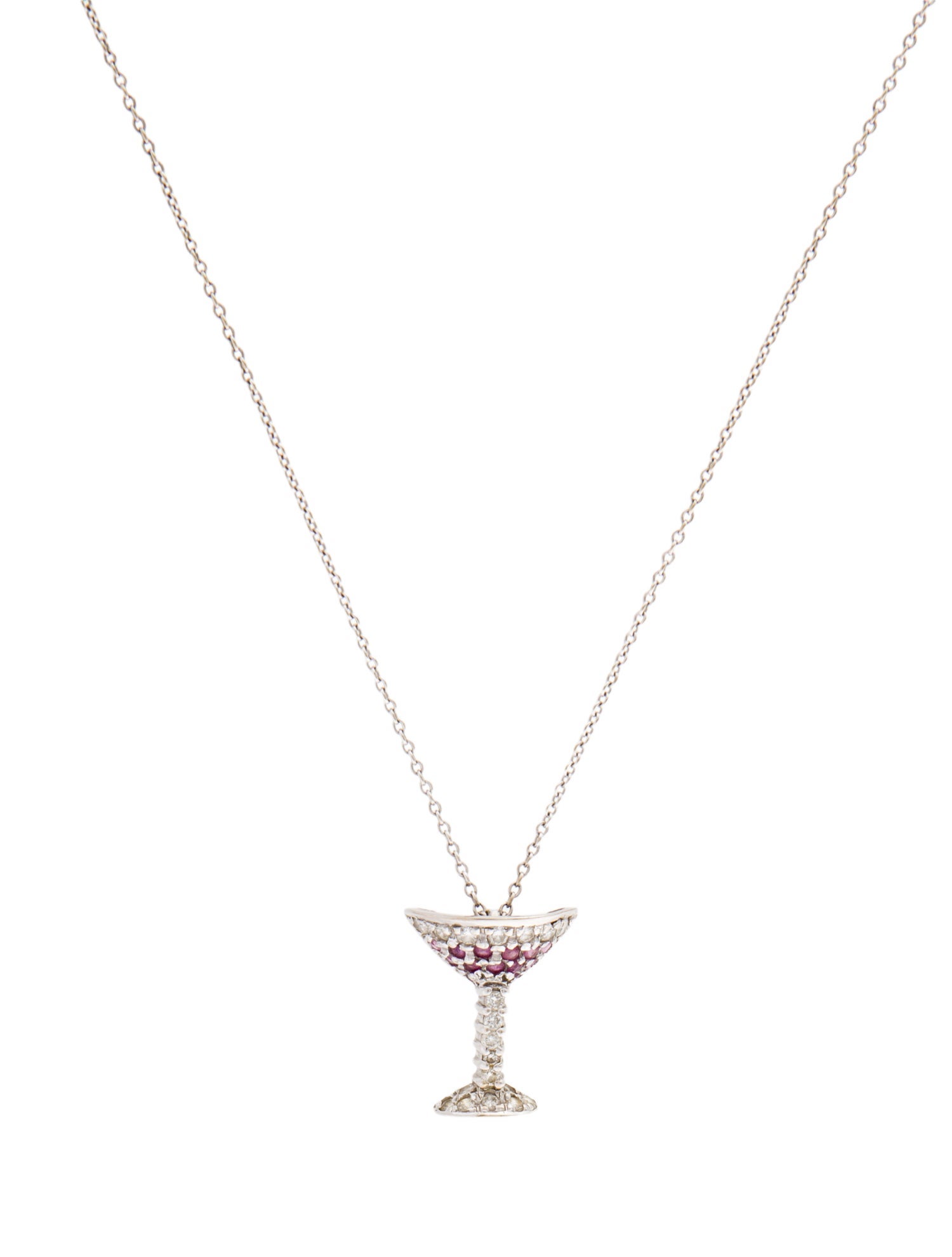 Roberto Coin 18K Sapphire & Diamond Cosmo Glass Pendant Necklace
