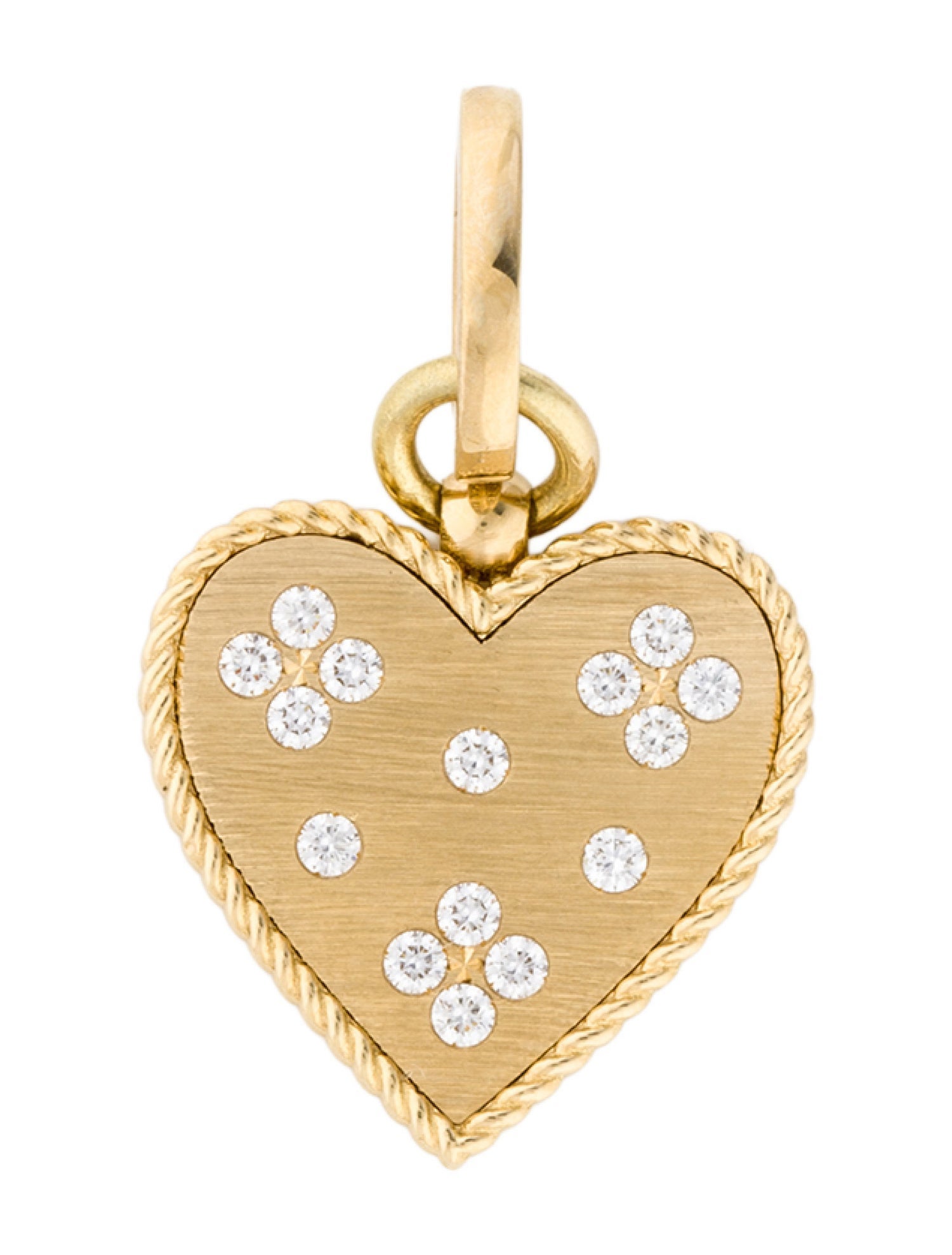 Roberto Coin 18K Diamond Venetian Princess Medium Heart Medallion Pendant