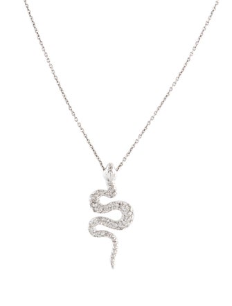 Roberto Coin 18K Diamond Snake Pendant Necklace