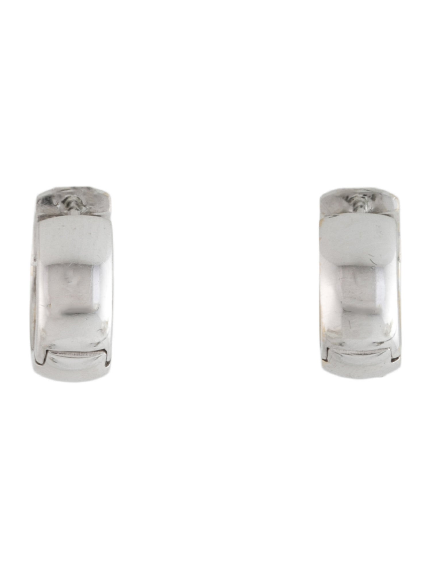 Roberto Coin 18K Diamond Huggie Hoop Earrings