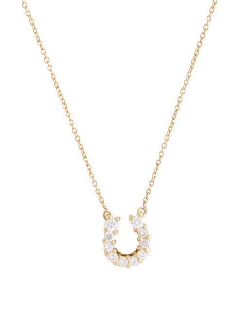 Roberto Coin Diamond Horseshoe Pendant Necklace