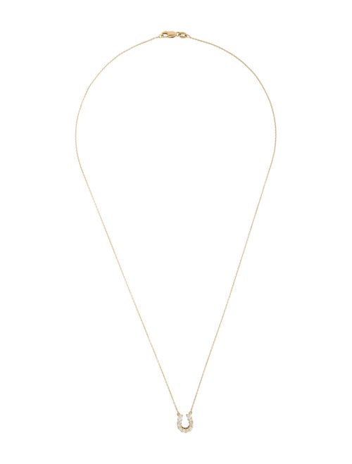 Roberto Coin Diamond Horseshoe Pendant Necklace