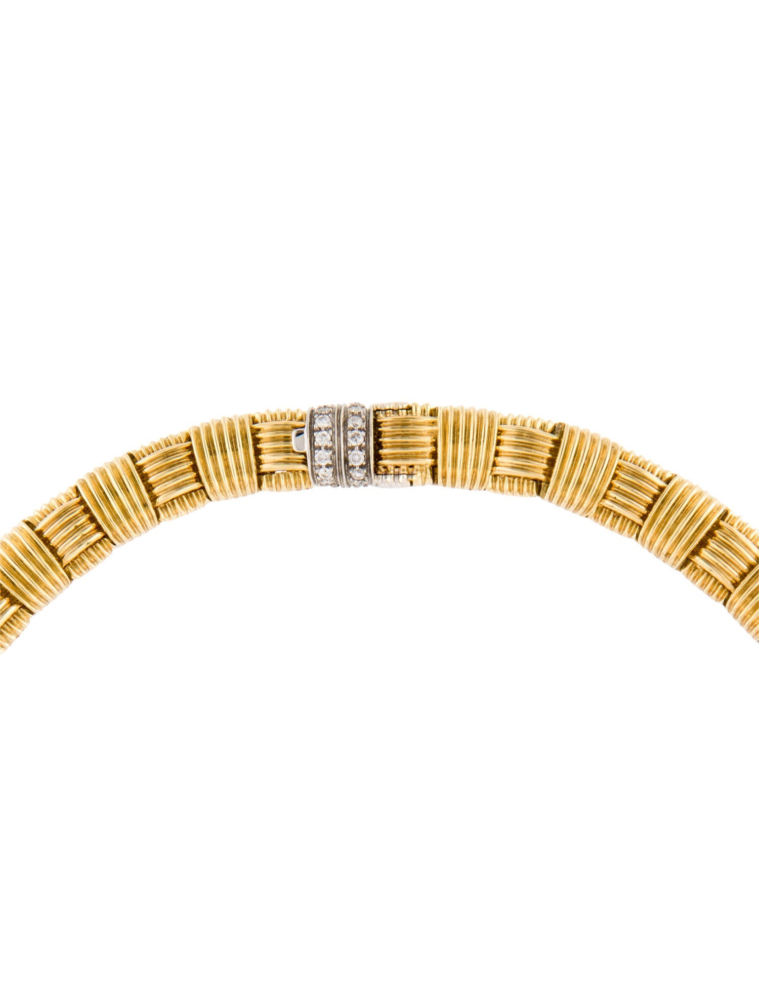 Roberto Coin 18K Diamond Appassionata Woven Necklace