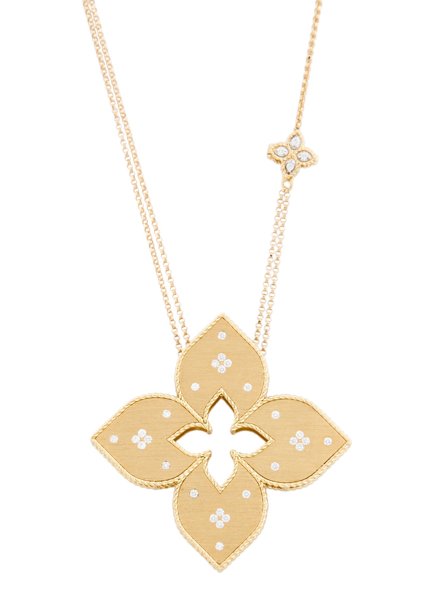 Roberto Coin 18K Diamond Venetian Princess Pendant Necklace