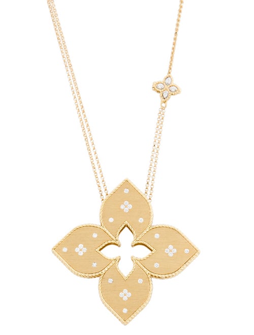 Roberto Coin 18K Diamond Venetian Princess Pendant Necklace