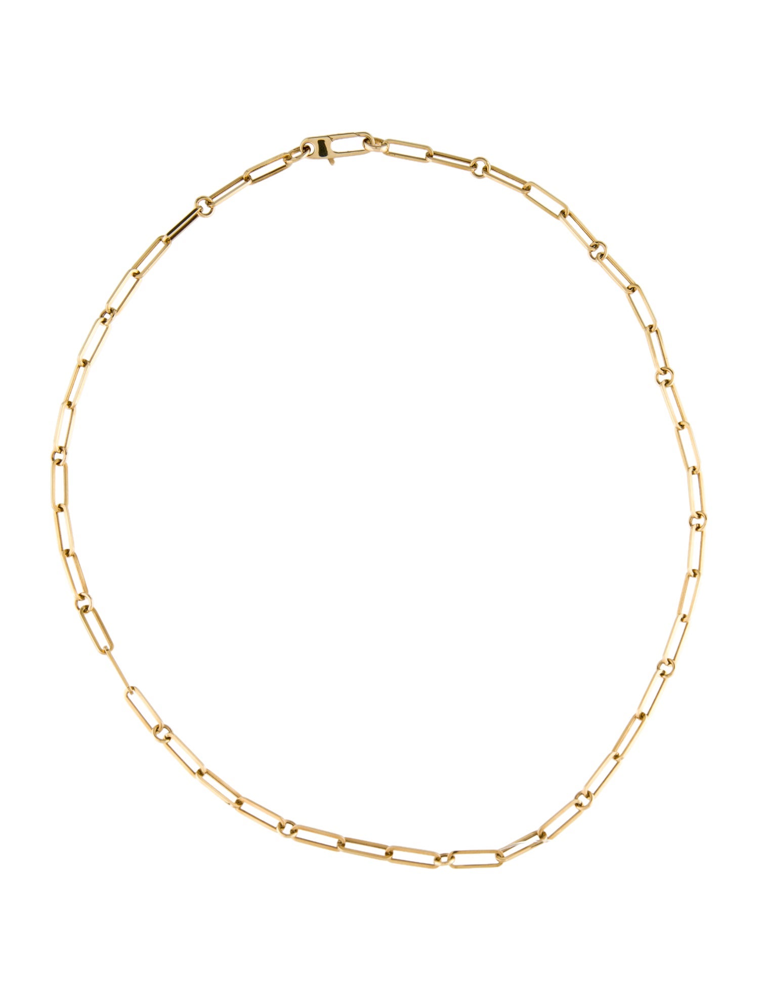 Roberto Coin 18K Thin Paper Clip Link Chain Necklace