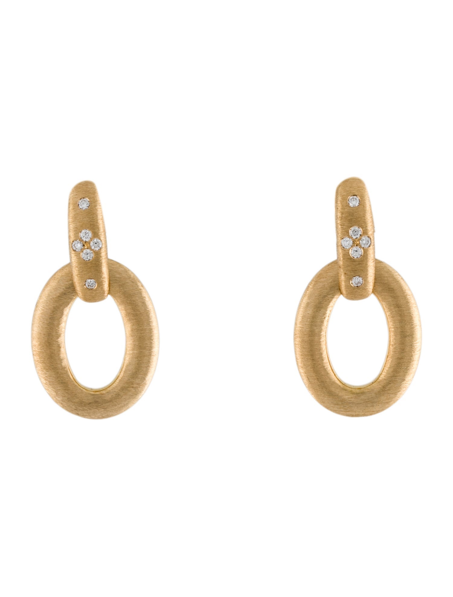 Roberto Coin 18K Diamond Duchessa Doorknocker Earrings