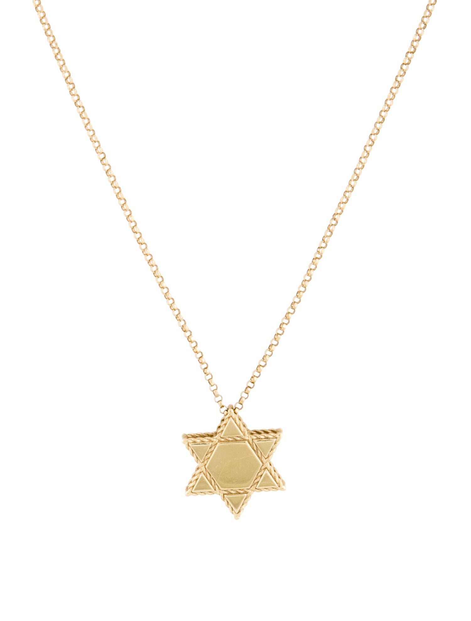 Roberto Coin 18K Star Of David Pendant Necklace