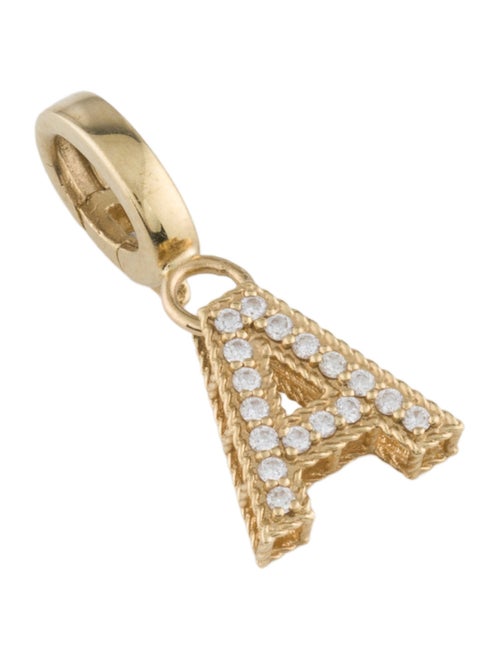 Roberto Coin 18K Diamond Initial 'A' Charm