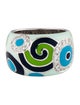 Roberto Coin 18K Enamel & Diamond Swirl Ring
