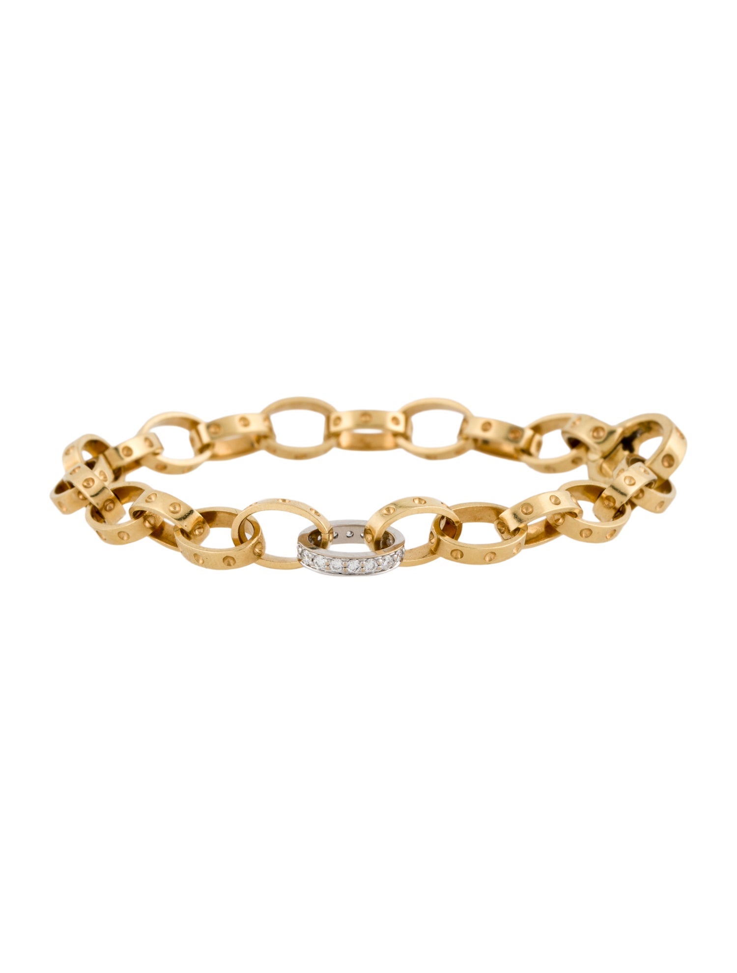 Roberto Coin 18K Diamond Pois Moi Chain Bracelet