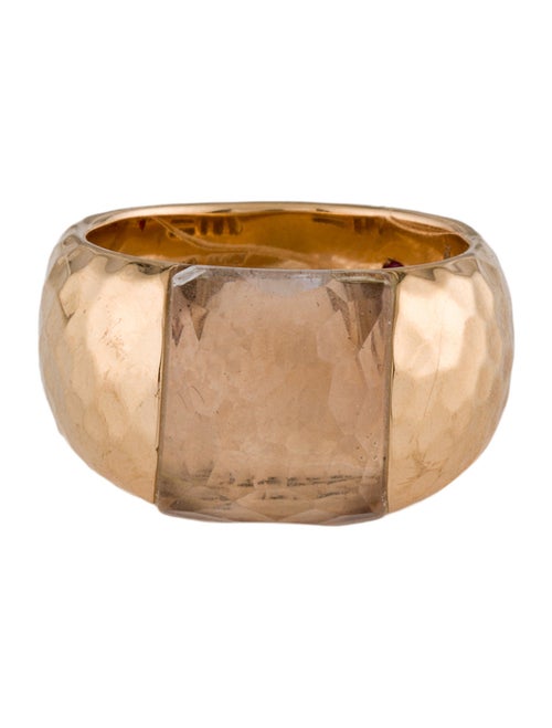 Roberto Coin 18K Quartz Martellato Cocktail Ring