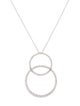 Roberto Coin 18K Diamond Double Circle Pendant Necklace