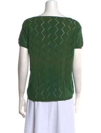 Roberto Coin Bateau Neckline Short Sleeve Top