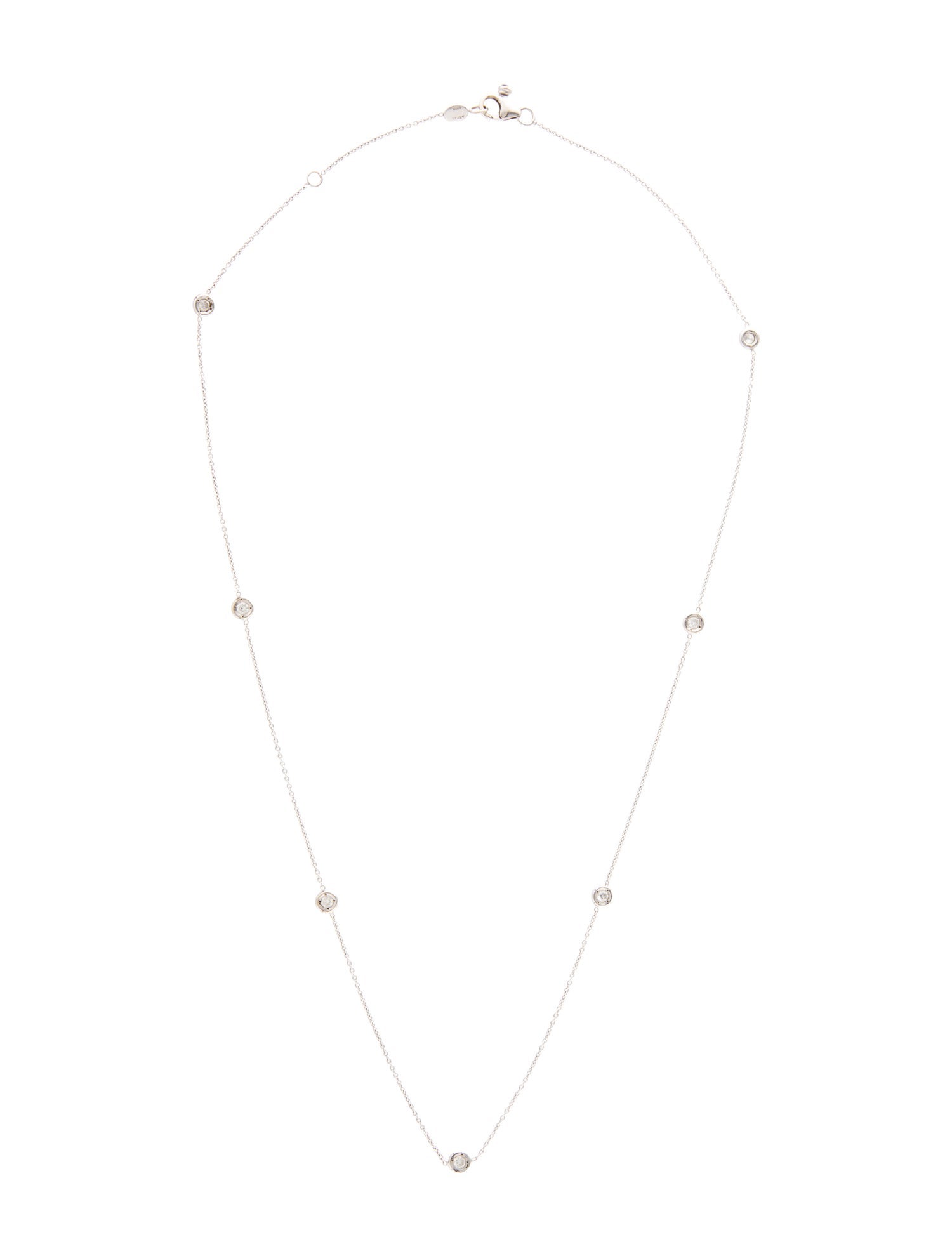 Roberto Coin 18K Diamond Station Necklace