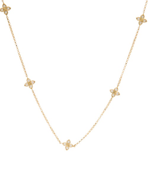 Roberto Coin 18K Diamond Love in Verona 5 Station Necklace