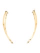 Roberto Coin 18K Diamond Wave Hoop Earrings