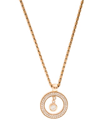 Roberto Coin 18k Diamond Cento Baby O Circle Pendant Necklace