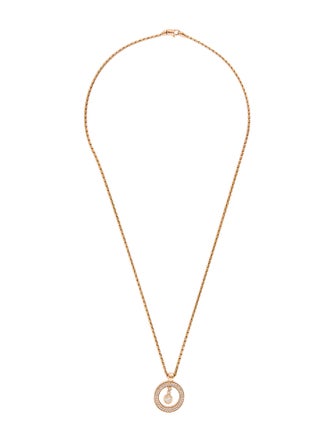 Roberto Coin 18k Diamond Cento Baby O Circle Pendant Necklace