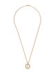 Roberto Coin 18k Diamond Cento Baby O Circle Pendant Necklace