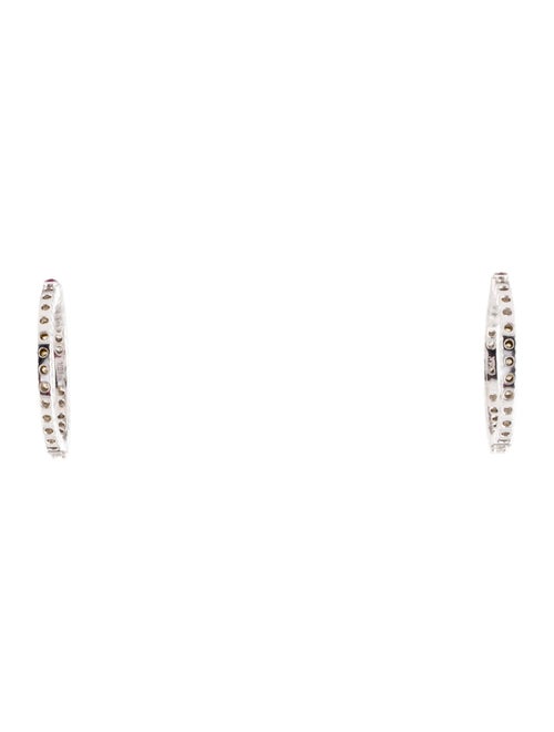 Roberto Coin 18K 1.68ctw Diamond Inside-Out Hoop Earrings