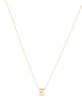 Roberto Coin 18K Diamond Love Letter 'E' Pendant Necklace