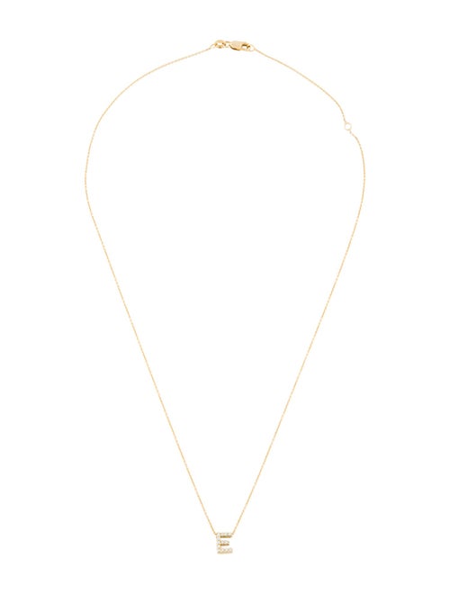 Roberto Coin 18K Diamond Love Letter 'E' Pendant Necklace